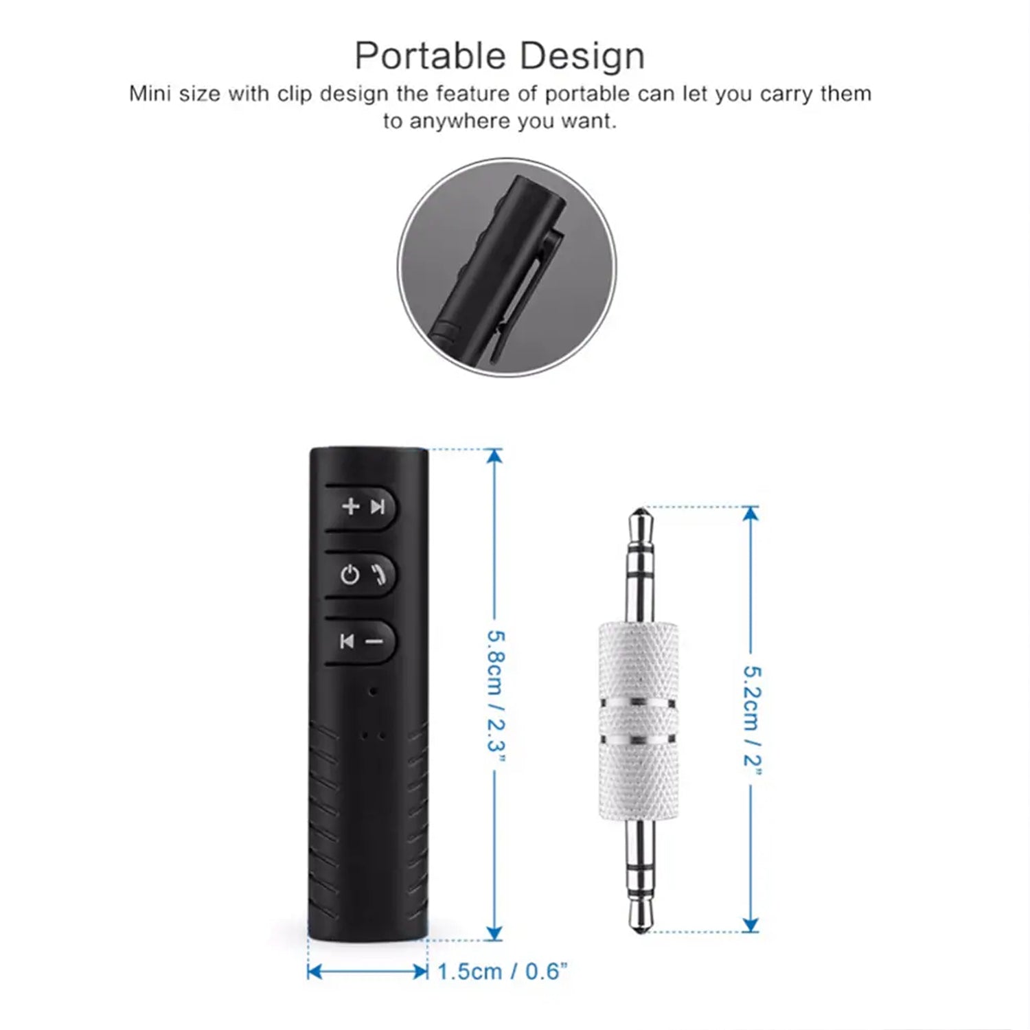 6128 Wireless Bluetooth Adapter, Bluetooth Music Receiver for Home/Car Stereo,Hands-Free Calls for All Smartphone 6128 Wireless Bluetooth Adapter, Bluetooth Music Receiver for Home/Car Stereo,Hands-Free Calls for All Smartphone